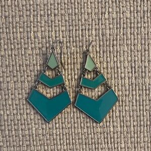Teal Earrings